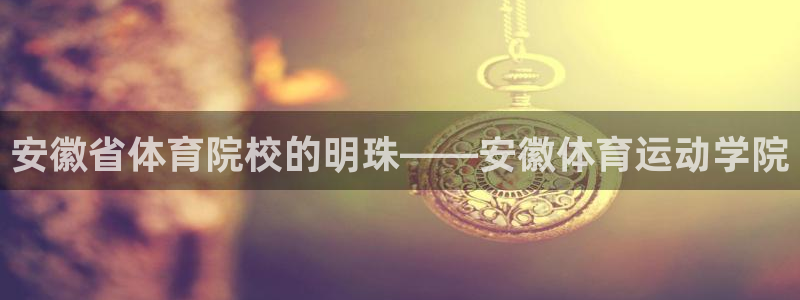 vsport体育：安徽省体育院校的明珠——安徽体育运动学院