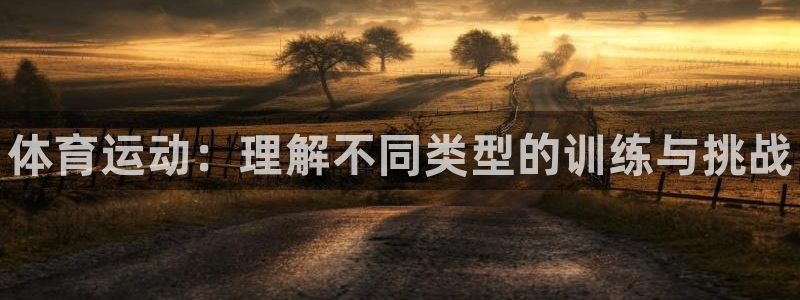 vsport体育在线官网：体育运动：理解不同类型的训练与挑战